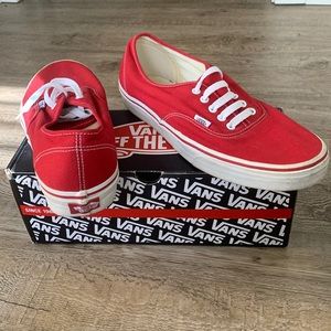 Red Vans Size 12